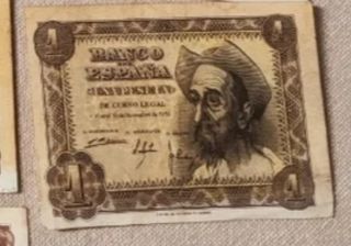 Billete 1 peseta 1951 don quijote