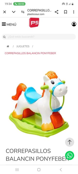 Correpasillos balancín