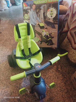 Triciclo verde fosfi MOLTO URBAN TRIKE