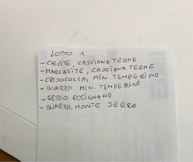 Minerali - Lotto 6 Pezzi