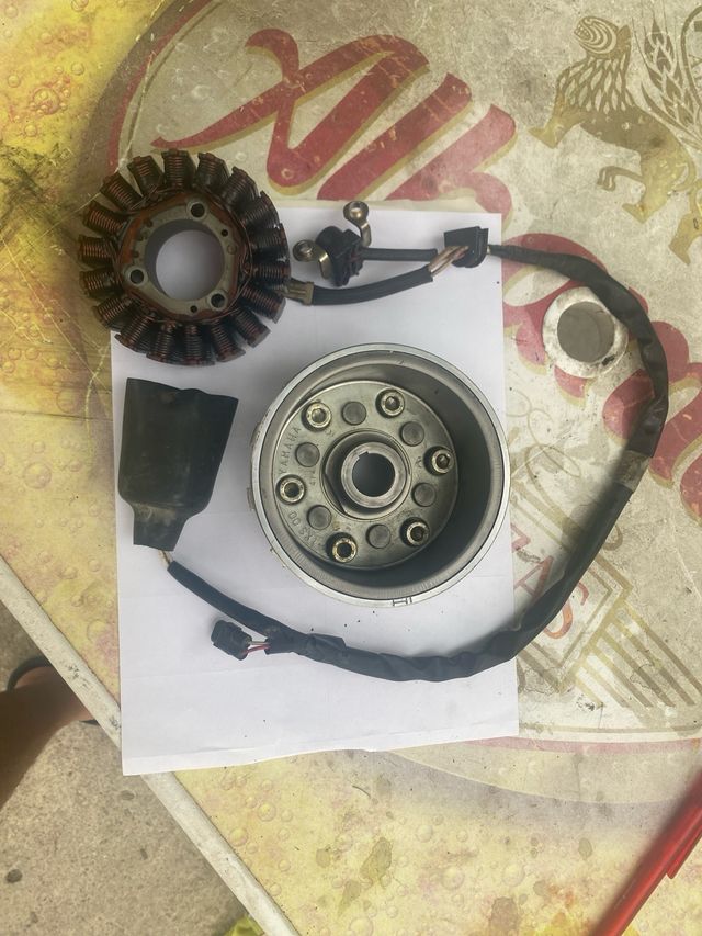 plato magnetico y alternador xmax 400 2015