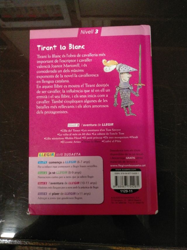 Tirant lo Blanc. Libro infantil
