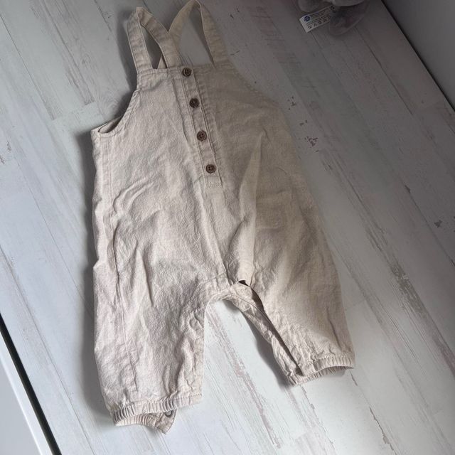 Zara bebé peto lino algodon 68 cms