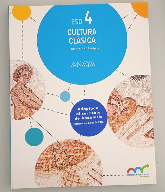 Cultura Clásica 4 ESO Anaya.
