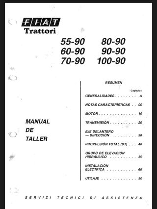 Manual reparación tractor Fiat serie 90