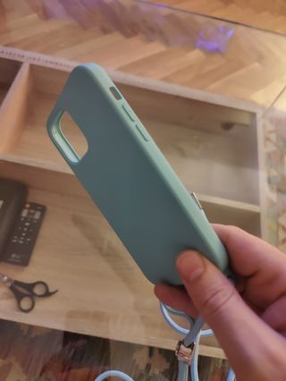 Funda móvil iPhone 12/12 Pro Turquesa