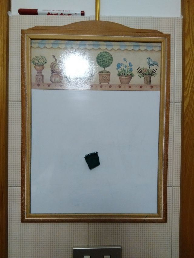 Lavagna bianca da cucina