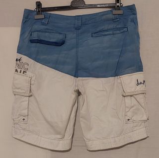Bermuda cargo caballero azul/blanca Desigual