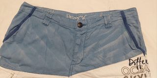 Bermuda cargo caballero azul/blanca Desigual