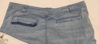 Bermuda cargo caballero azul/blanca Desigual