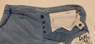 Bermuda cargo caballero azul/blanca Desigual