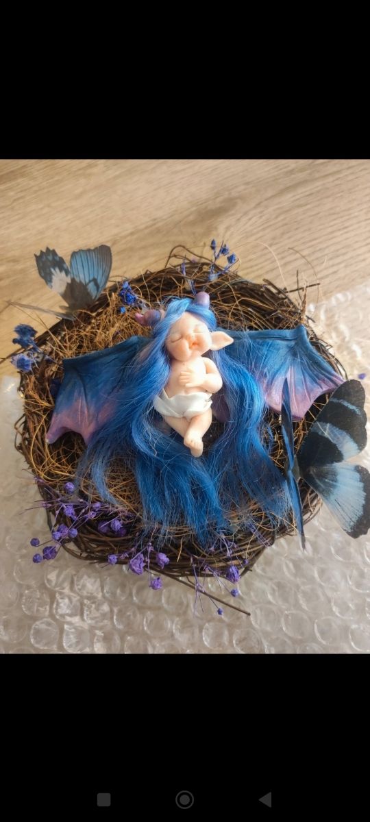 Figura Hada con nido 