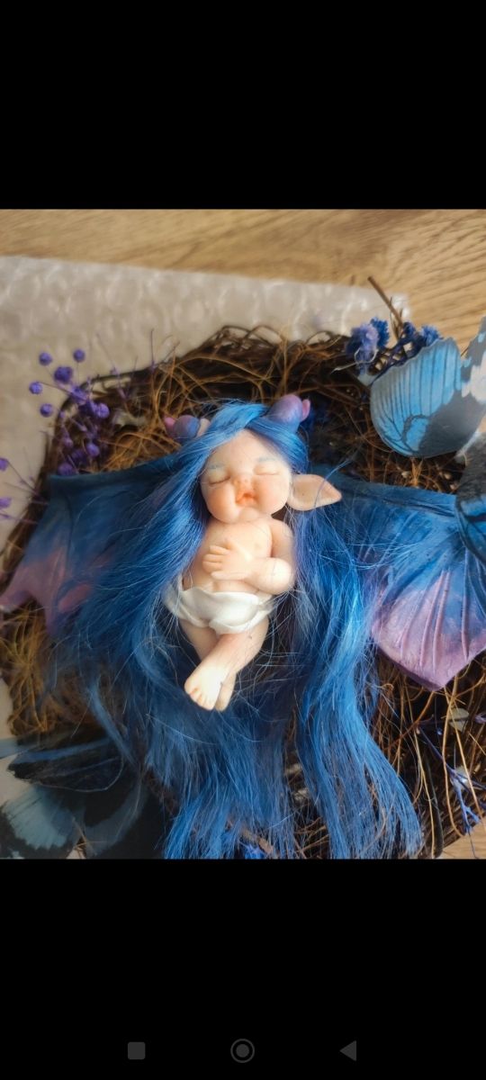 Figura Hada con nido 