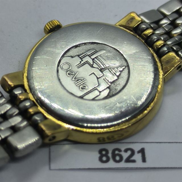 OMEGA DE VILLE ORO CUARZO ARROZ CUENTAS MUJERES