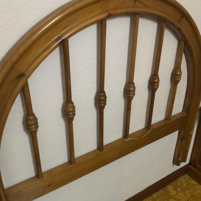Cabecero cama madera, oportunidad, buen estado