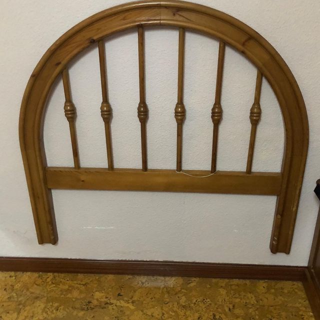 Cabecero cama madera, oportunidad, buen estado