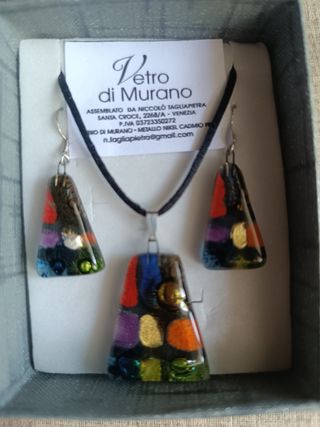 Conjunto Cristal Murano nuevo 