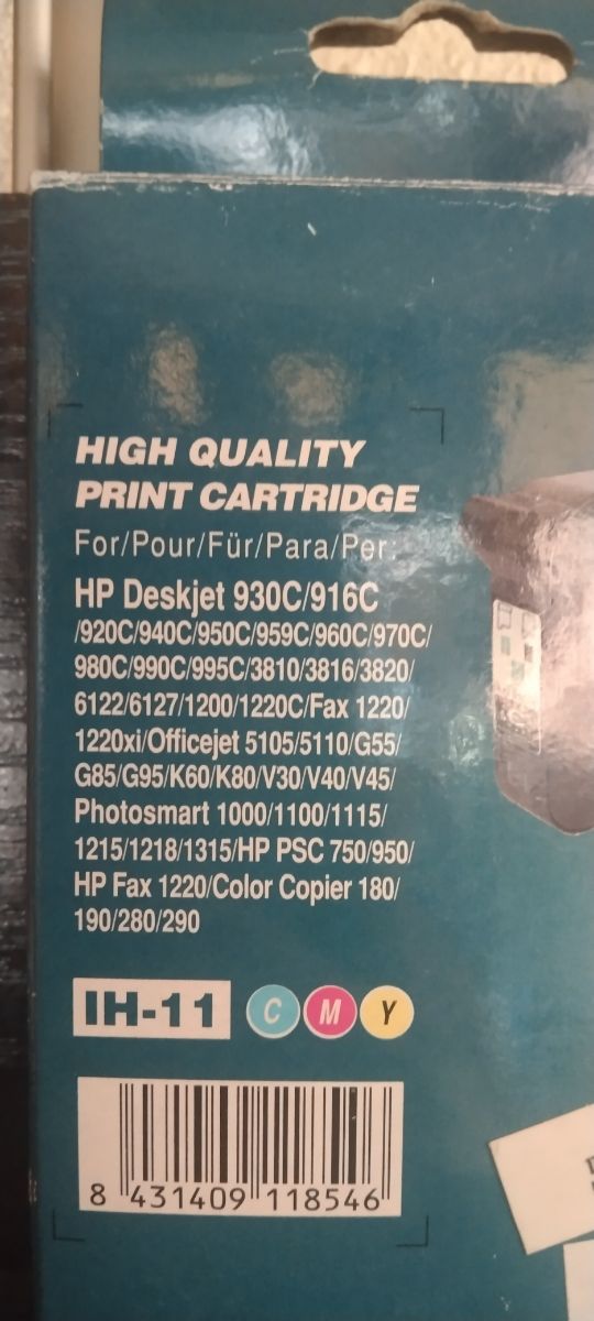 F Cartucho tinta HP compatibles 78