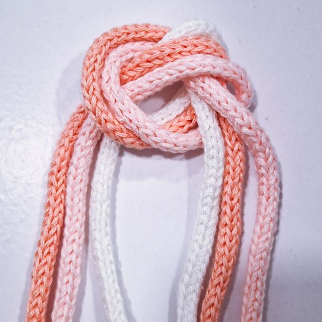 Lote tres cordones para lazo de algodon