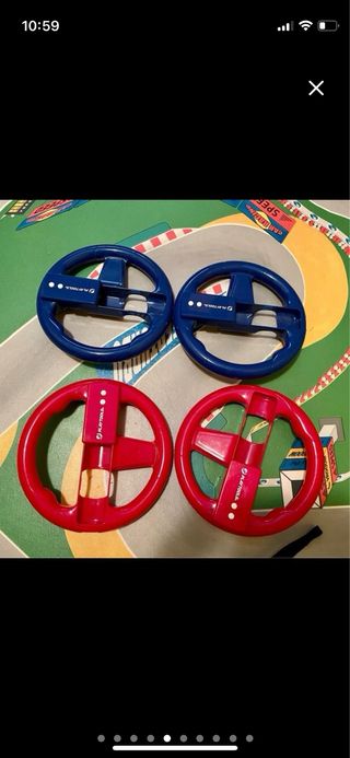 Volantes wii + mario kart