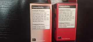 F Cartuchos de tinta lexmark 20