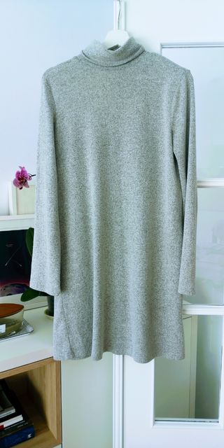 Vestido Zara gris talla M