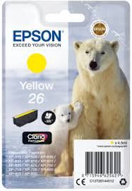 Tinta impresora Epson Yellow 26