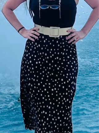 Cinturón dorado mujer