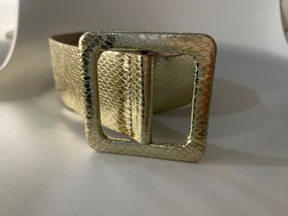 Cinturón dorado mujer