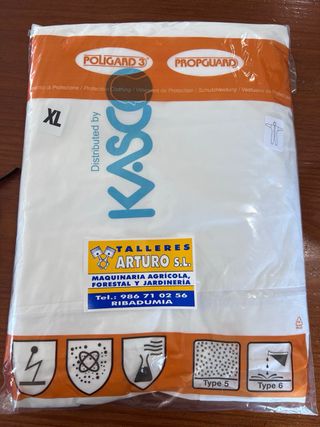 Traje aplicación de fitosanitarios marca kasco