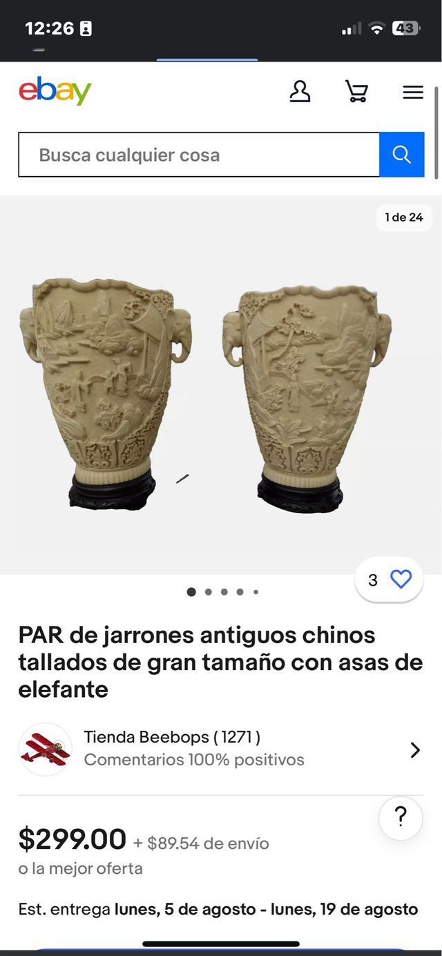 Jarron antiguo asiático