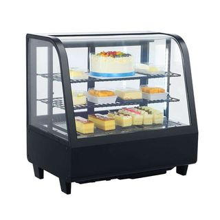 VITRINA REFRIGERADA SOBREMESA 100 LITROS NEGRO