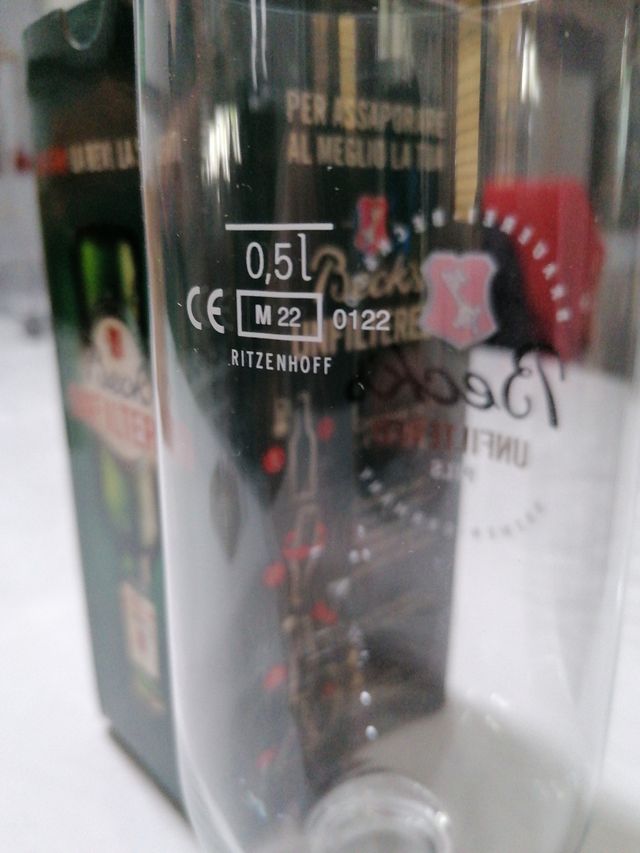 4 Bicchieri beck's da 0,5l