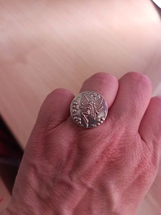 Anillo plata de ley