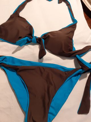 Bikini double face tabacco