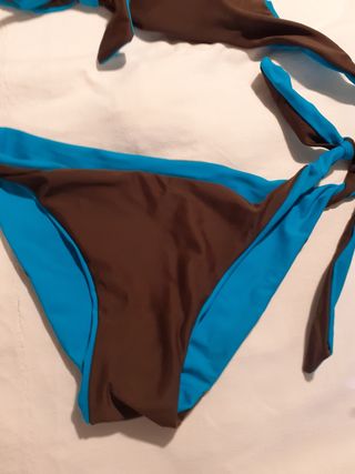 Bikini double face tabacco