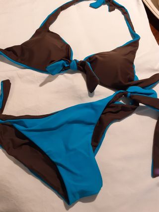 Bikini double face tabacco