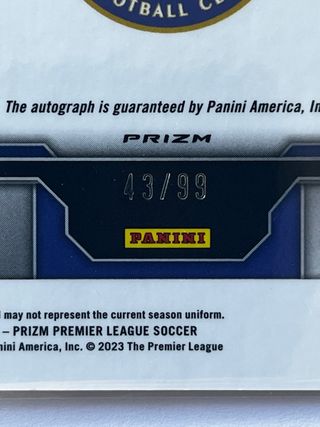 Ruud Gullit - Panini Prizm - Auto /99