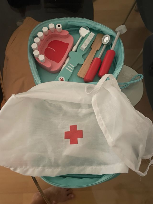 Boca/ mandibula madera niños Montessori