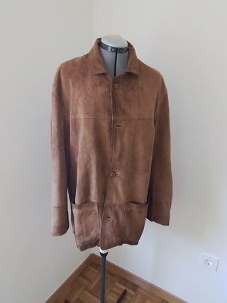 Chaqueta de ante marron