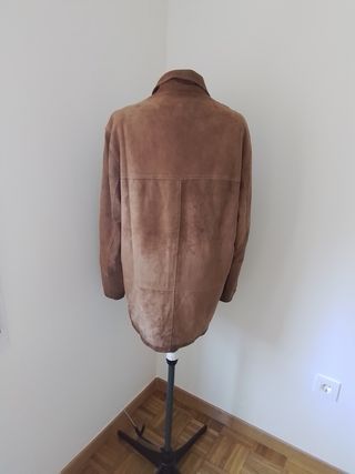 Chaqueta de ante marron