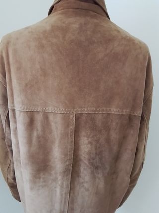 Chaqueta de ante marron