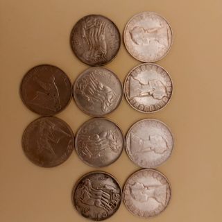 Piezas de plata italiana