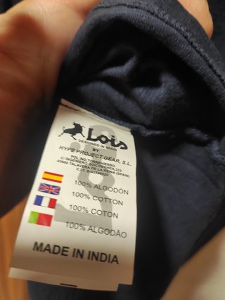 Camiseta Lois. Talla  L.