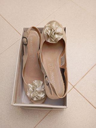 Sandalias cuña mujer T-40