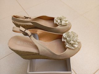 Sandalias cuña mujer T-40