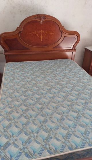 dormitorio madera matrimonio  clásico 135cm