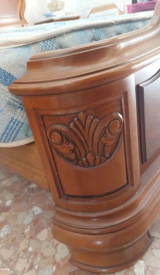 dormitorio madera matrimonio  clásico 135cm