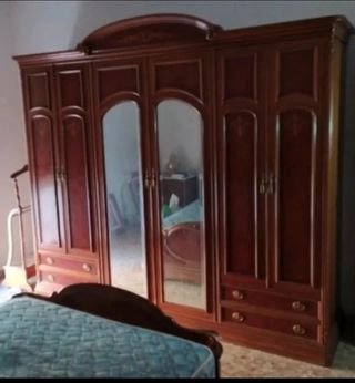 dormitorio madera matrimonio  clásico 135cm