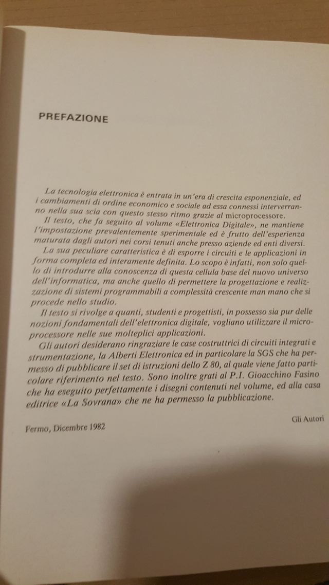 MICROPROCESSORI - TEORIA E PROGETTO.